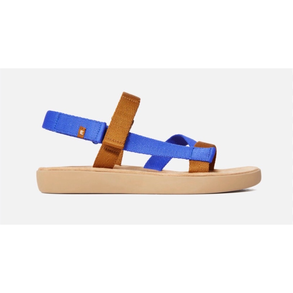 Everlane The ReNew Sport Sandals 9.5 Blue/Brown  Gorpcore Summer Outdoors